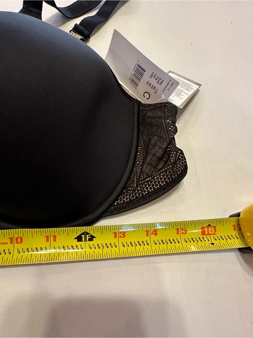 Chantelle Black Molded Underwire Bra 42C NWT French Lingerie MSRP $88
